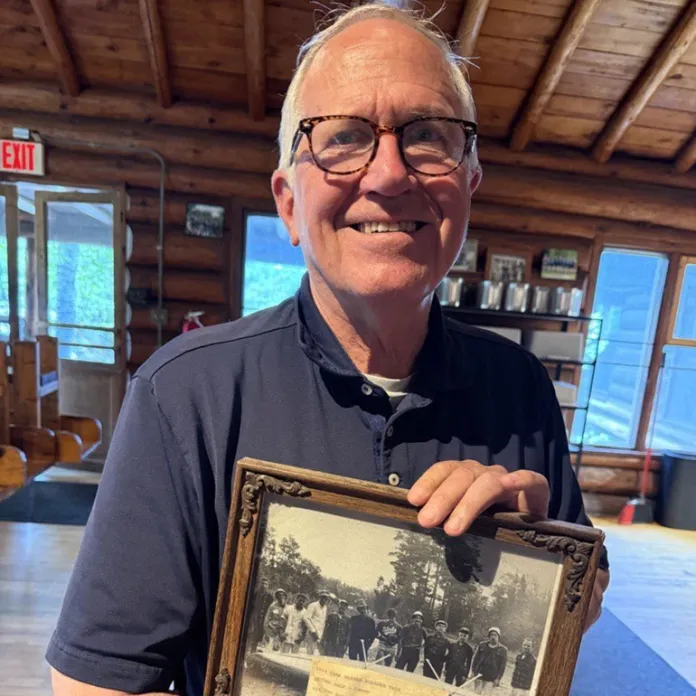 Peter with his Border photo