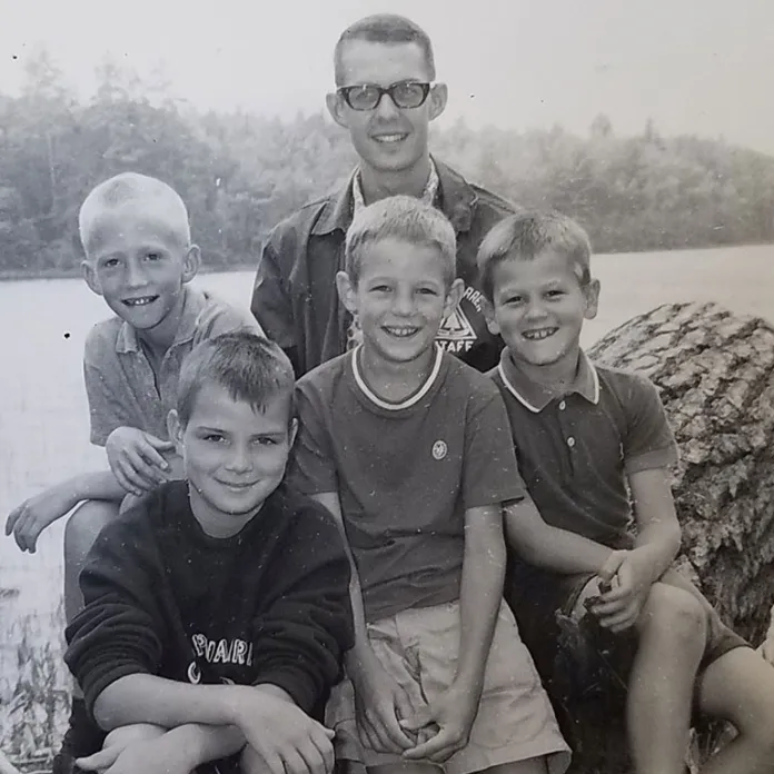 Peter at camp in 1956