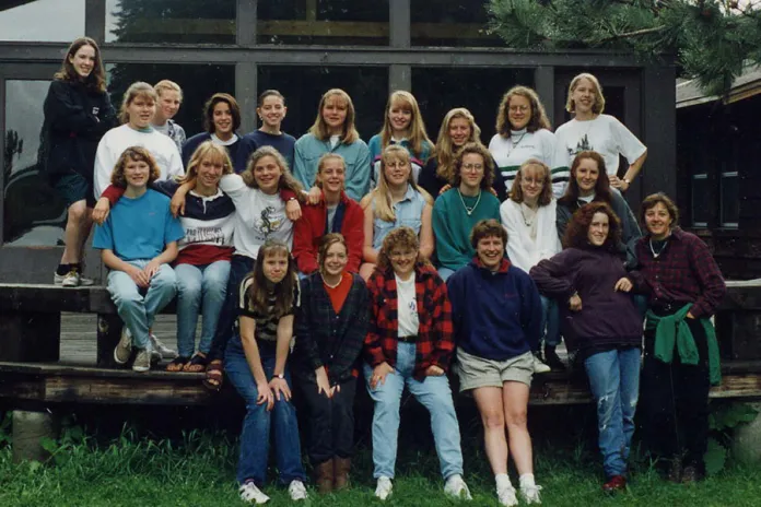 Senior Women campers on the Silha deck in 1994