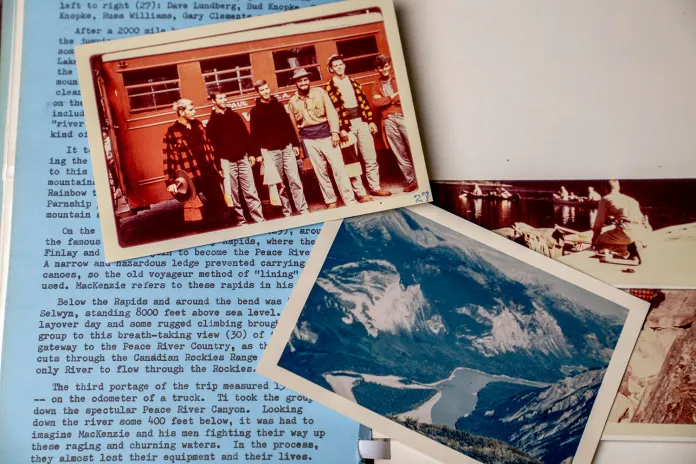 850 miles covered down the Crooked, Pack, Parsnip, and Peace Rivers — 1961