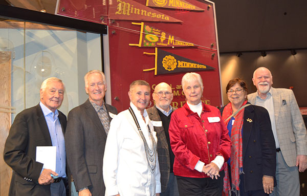 Former University Y staff and graduates under Doug’s leadership were present at the 135th Anniversary Hall of Fame gathering in October. From Left to Right: Dave Jordahl, Jeff Tews, Jean Burkhardt, Kim Boyce, Jan O’Rourke, Kathy Lafferty and Howard Bell.
