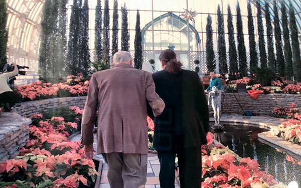 Donald and Greg dedicating the Marjorie McNeely Conservatory at Como Park