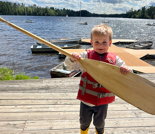 Everett Petit enjoying a summer at Camp Warren