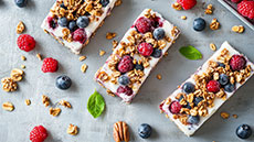 Frozen Yogurt Bark with Fruit & Nuts