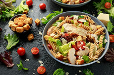 Protein Power Pasta Salad (with Chicken or Chickpeas)