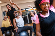 ForeverWell program participants exercising