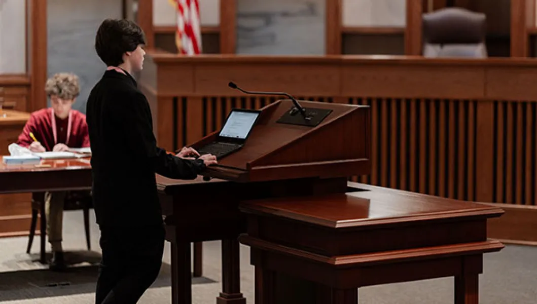 Volunteer at the National Judicial Competition