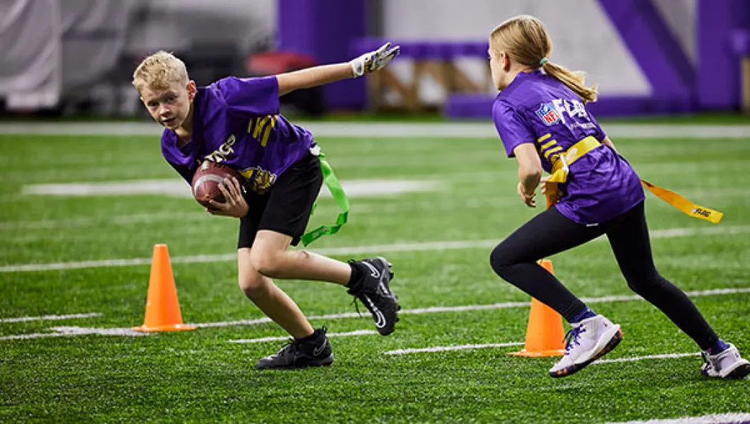 Vikings Flag Football leagues for kids
