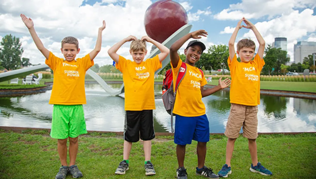 YMCA Summer youth program participants