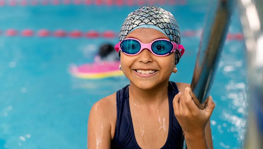YMCA swim program participant