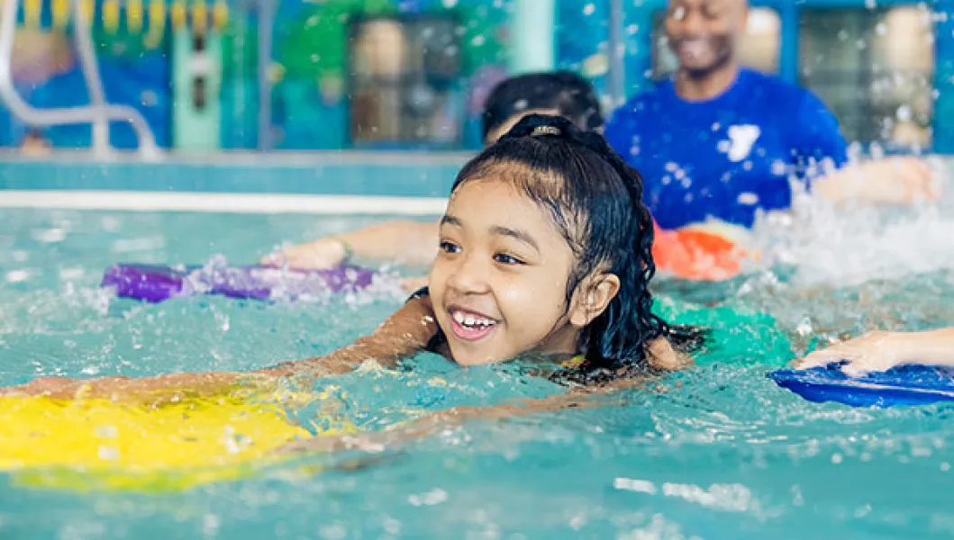 YMCA swim program participant