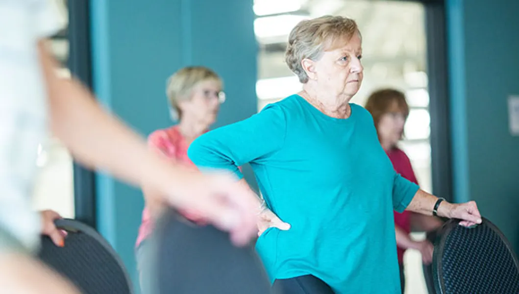 Woman exercising