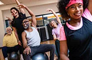 ForeverWell program participants exercising