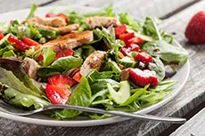 Chicken &amp; Strawberry Spinach Salad
