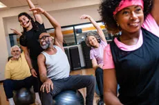 ForeverWell program participants exercising