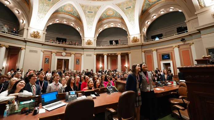 Youth in Government session