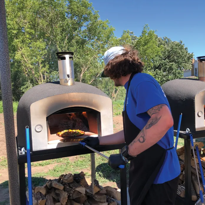 Pizza oven at Camp St. Croix