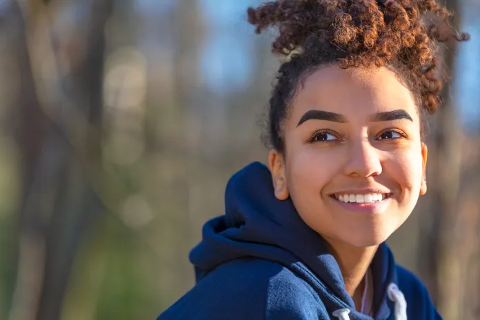 Young woman smiling
