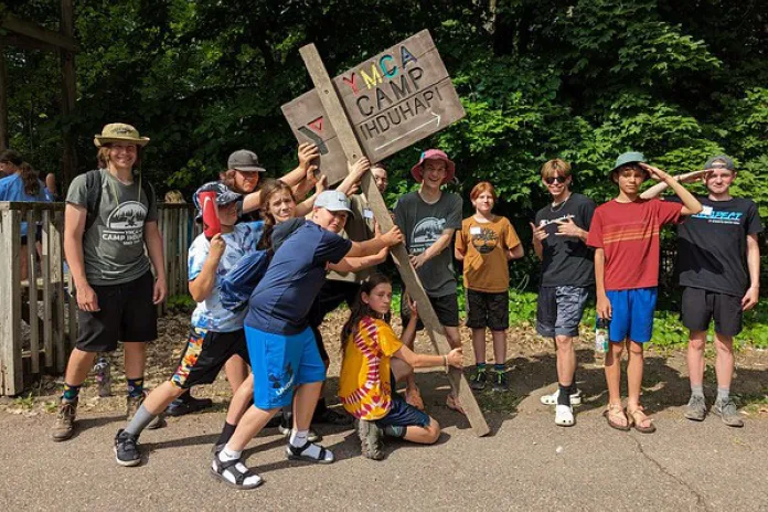 Duvan and camp staff, 2023