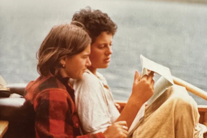 Ann Bancroft reading maps