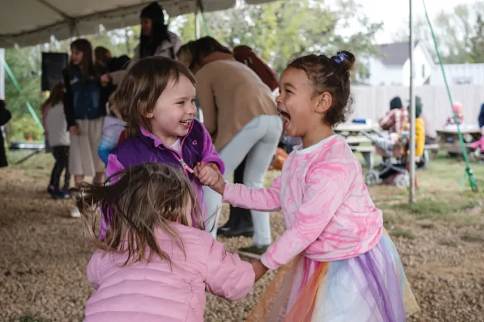 Kids dancing at Camp St. Croix