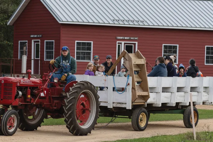 Tractor ride at Camp St. Croix