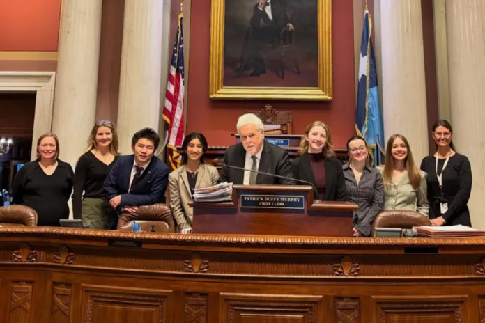 Students participating in Lobbyist Shadow Day