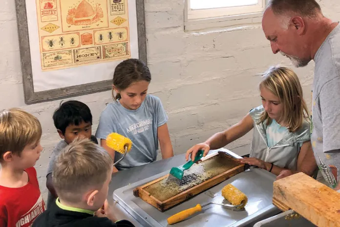 Campers participating in programs at The Farm at Camp St. Croix