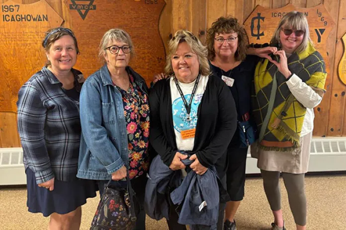 Some of Camp Icaghowan's first female campers from 1970.