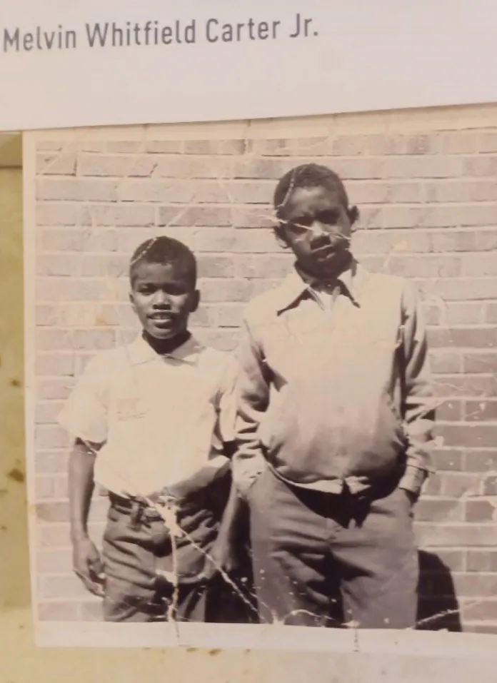 Melvin and Jimmy Carter returning from Camp St. Croix