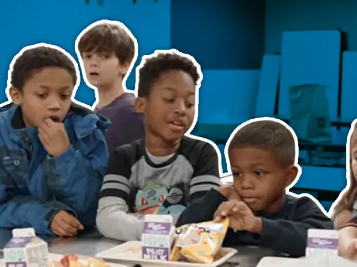 D'Mario and children at the YMCA