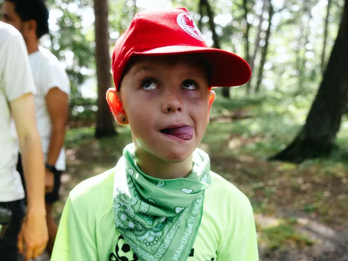 Gus make one of his many funny faces!