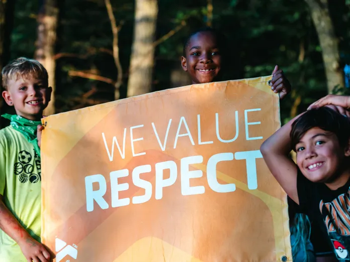 Gus and friends at camp