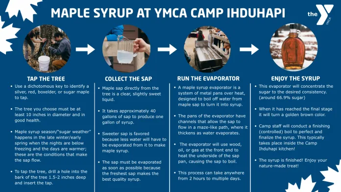 Maple Syrup at YMCA Camp Ihduhapi Infographic