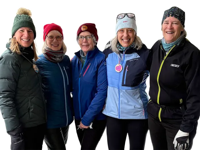 Y She Skis participants with Jennifer (second from right)