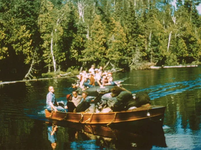 Don and campers in 1954