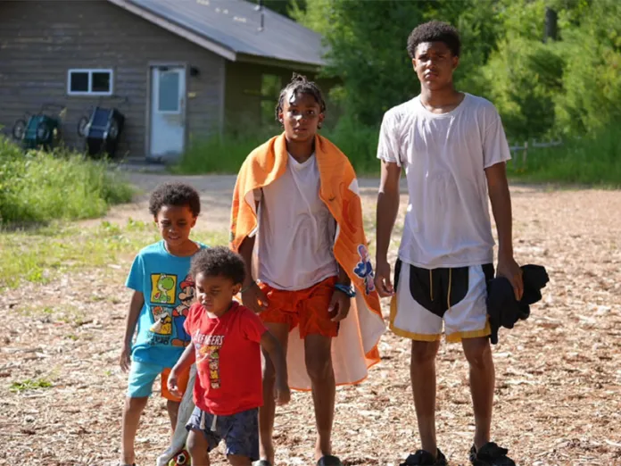 Meir, Matthew, Maro and Mack at camp in 2023